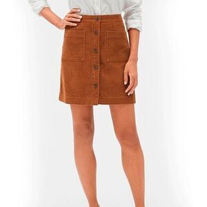 GAP Button-front Corduroy Mini Skirt Size XS